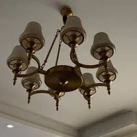 لوستر کلاسیک ۸ شعله|لوستر و چراغ آویز|رشت, دیلمان|دیوار