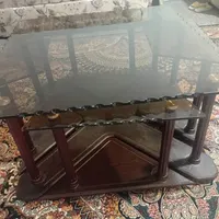 میز جلو مبلی شیشه ای