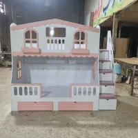 تخت دو طبقه نوجوان مدل روژان ام دی اف