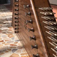 سنتور نو چوب گردو با ضمانت، لوازم کامل|سازهای سنتی|بهشهر, |دیوار