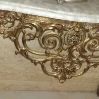 آینه کنسول برنزی ۴۵ ساله|بوفه، ویترین، کنسول|رودهن, |دیوار