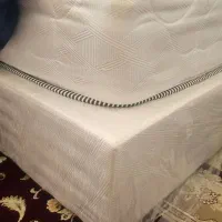 باکس تخت به همراه تشک و ملافه در حد نو|تخت و سرویس خواب|قم, هنرستان|دیوار