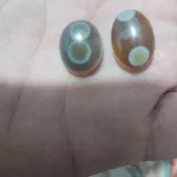 انگشتر عقیق باباقوری دوچشم