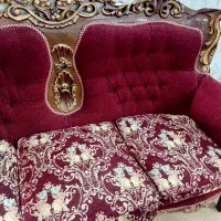 سرویس مبلمان ۹ نفره چوب درجه یک روس همراه ۳ میز