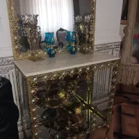 آیینه وشمعدان برنز