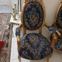 مبلمان سلطنتی فنری جنس خوب نه نفره همراه میز عسلی|مبلمان خانگی و میز عسلی|تهران, کوثر|دیوار