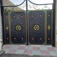 نقاشی درب پنجره خانه منزل آپارتمان....