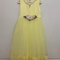 پیرهن عروس بچگانه لیمویی|لباس|اراک, |دیوار