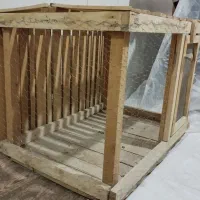 قفس چوبی جا گلدانی فرفوژه|دوچرخه، اسکیت، اسکوتر|بروجن, |دیوار