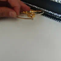 دستبند دو پروانه نگین دار