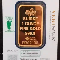 شمش طلای 24 عیار سوییسی یک انس (31) گرم