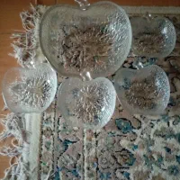 جامیوه خوری قدیمی همراه 4ظرف کوچک قدیمی