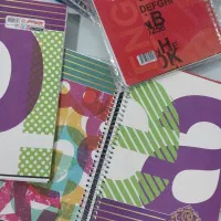 ۱۱ عدد دفتر زبان انگلیسی دو خط|لوازم التحریر|آستانه اشرفیه, |دیوار