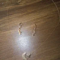 نیم ست گردنبند طلا و گوشواره نوی نو|جواهرات|زنجان, |دیوار