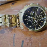 ساعت مچی مردانه بند طلایی