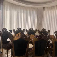 مبلمان ۹ نفره سلطنتی به همراه ناهارخوری ۸ نفره|مبلمان خانگی و میز عسلی|آبیک, |دیوار