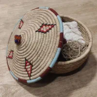 سبد حصیری دستبافت|صنایع دستی و سایر لوازم تزئینی|گرگان, |دیوار