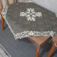 رومیزی ترمه|پرده، رانر، رومیزی|قم, امامزاده ابراهیم|دیوار