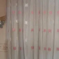 پرده حریر سالم دو عدد