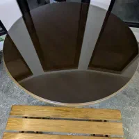 میز ناهار خوری گرد همراه با نیمکت|میز و صندلی غذاخوری|تنکابن, |دیوار