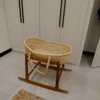 گهواره چوب و حصیر