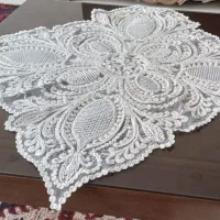 سه عدد رو میزی رنگ شیری