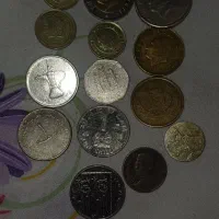 تعداد 14 عدد سکه خارجی|کلکسیون سکه، تمبر، اسکناس|وحیدیه, |دیوار