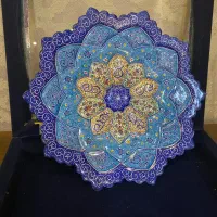 ظرف میناکاری همراه با جعبه