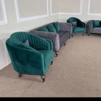 مبل راحتی رنگبندی متنوع/