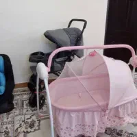 گهواره برقی موزیکال دارای پشه بند