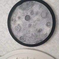 تابلو برجسته کره ماه نورانی