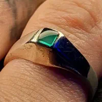 انگشترنقره زمردکلمبیا کهنه کلکسیونی خاص،انگشترعقیق