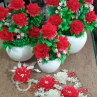 گلدان گل کریستالی|گل مصنوعی|قم, آذر (نکویی)|دیوار
