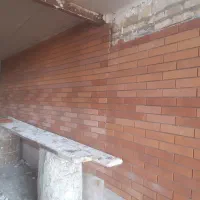 اجرای نمای آجر چسبی و دوغابی وسنگ و کاشی|خدمات پیشه و مهارت|محمدیه-قزوین, |دیوار