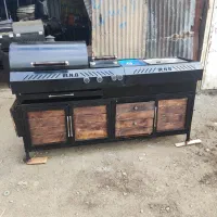 تعمیر و ساخت باربیکیو دومنظوره گازی وزغالی