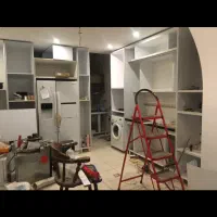 طراحی و ساخت کابینت ام دی اف|خدمات پیشه و مهارت|صدرا-فارس, فاز ۱|دیوار