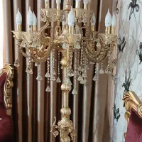 دو عدد لوستر کنار سالنی ۱۳ شعله بسیار تمیز و سالم|لوستر و چراغ آویز|مشهد, خاتم الانبیا|دیوار