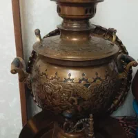 سماور قدیمی سیاه قلم