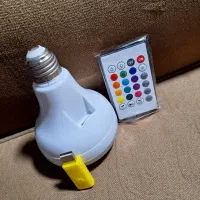 اسپیکر لامپی با کنترل و چراغ رنگی در دونوع مختلف|پخشکننده همراه|بوشهر, |دیوار