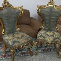 دو میزبان ورق طلا چوب راش|مبلمان خانگی و میز عسلی|مشهد, کوی المهدی|دیوار