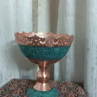 جام مسی فیروزه کاری