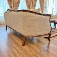 مبل سه گل فرانسوی با پارچه پتینه ضدلک/خرید اقساطی/|مبلمان خانگی و میز عسلی|اردبیل, |دیوار