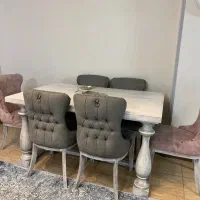 میزغذاخوری پایه ستونی محکم ۶ نفره