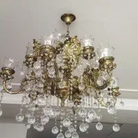 لوستر برنز سنگین|لوستر و چراغ آویز|زنجان, |دیوار