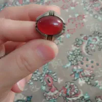 انگشتر نقره عقیق و شرف شمس