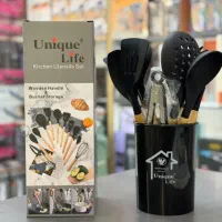 سرویس ملاغه و کفگیر سلیکونی یونیک لاو|ظروف پختوپز|بندر گناوه, |دیوار