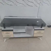 مبل ، میز تی وی ، بوفه چوبی ، کتیبه پرده