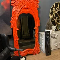 آینه با فریم چوبی