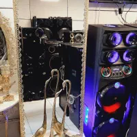 آینه ایستاده ۵گل با کنسول تاجدار ۲متری برنز سوگلی|آینه|زنجان, |دیوار