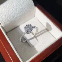 انگشتر فلاور نقره اصلی عیار ۹۲۵|جواهرات|کرمانشاه, |دیوار